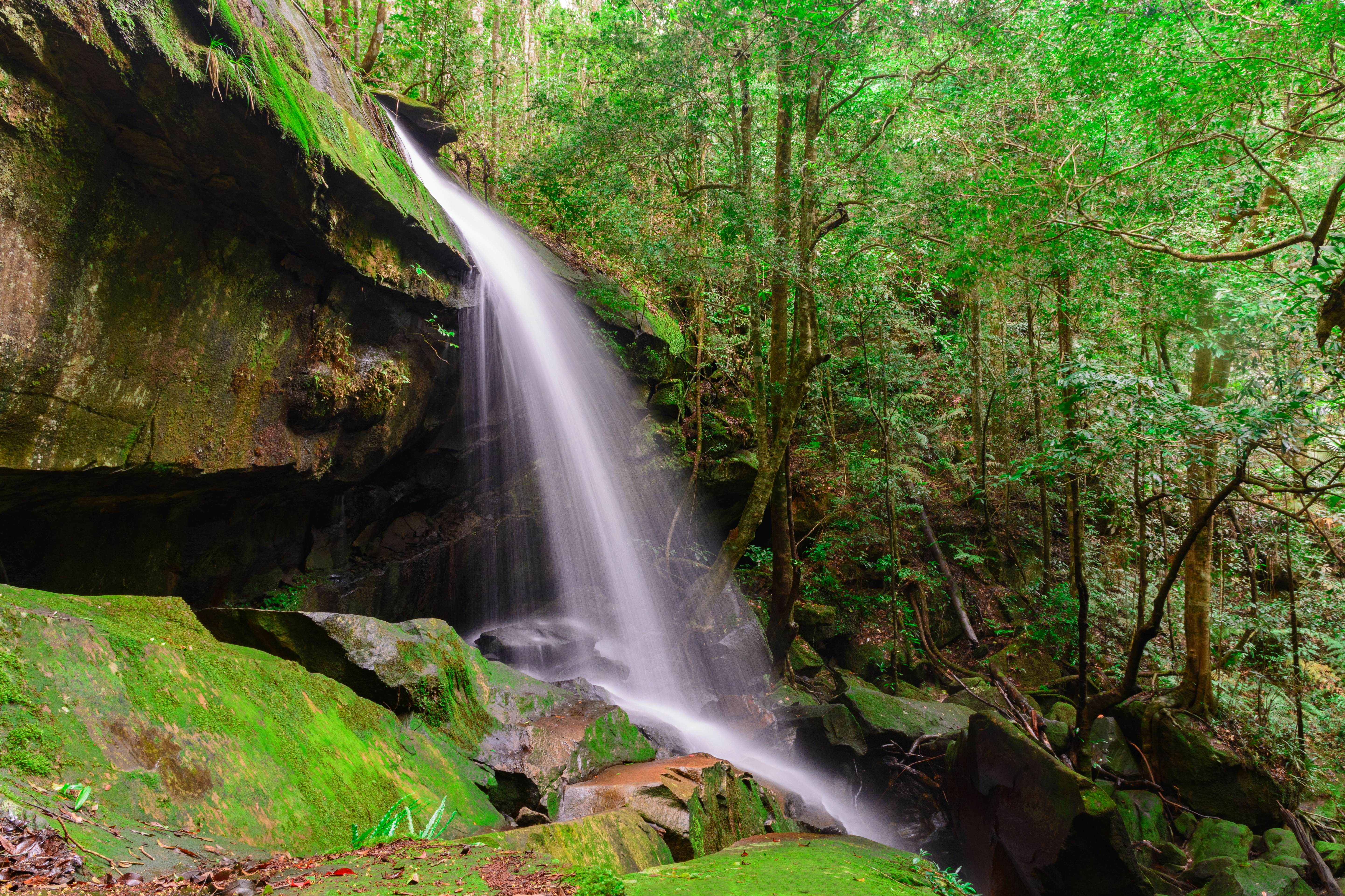 Tham Yai Waterfall at Phu Kradueng national park, Loei Thailand,